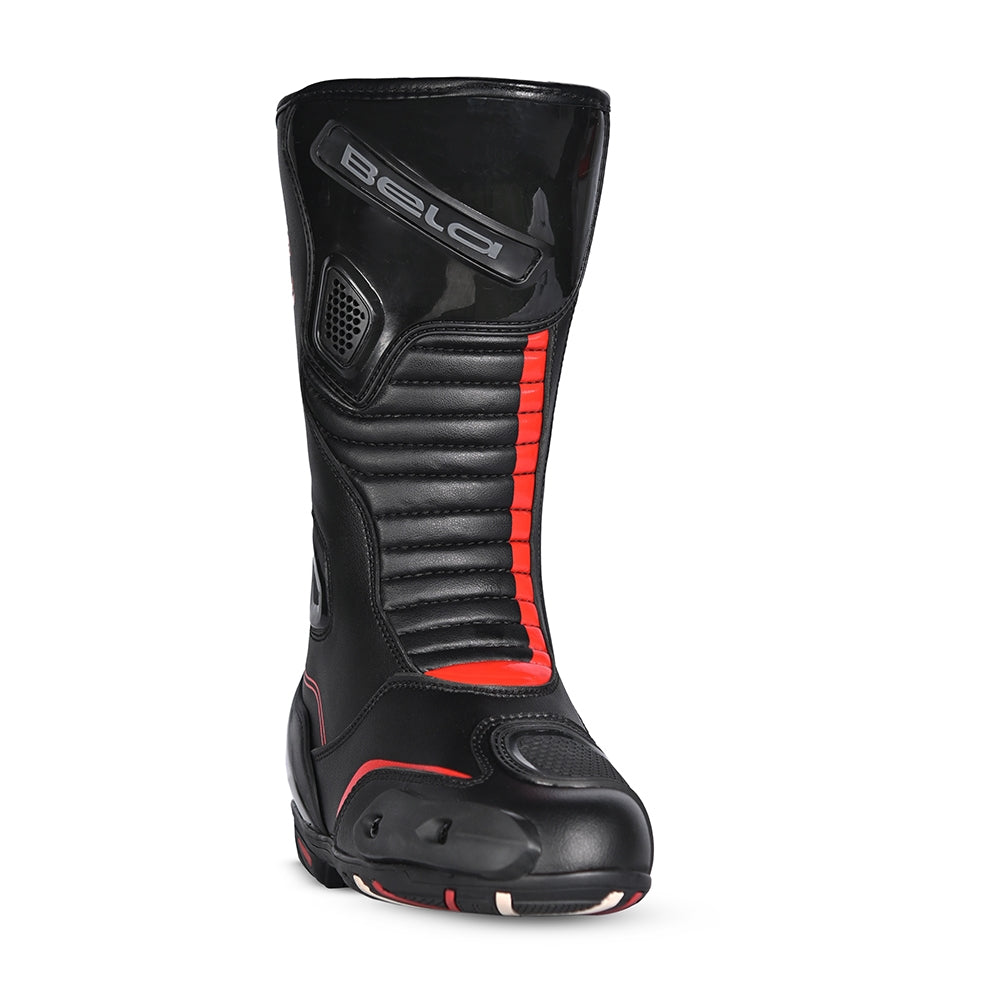 BELA - Botas Piel Strip Negro/Rojo - SECURTEX MOTOR S.L (t/a MaximoMoto)