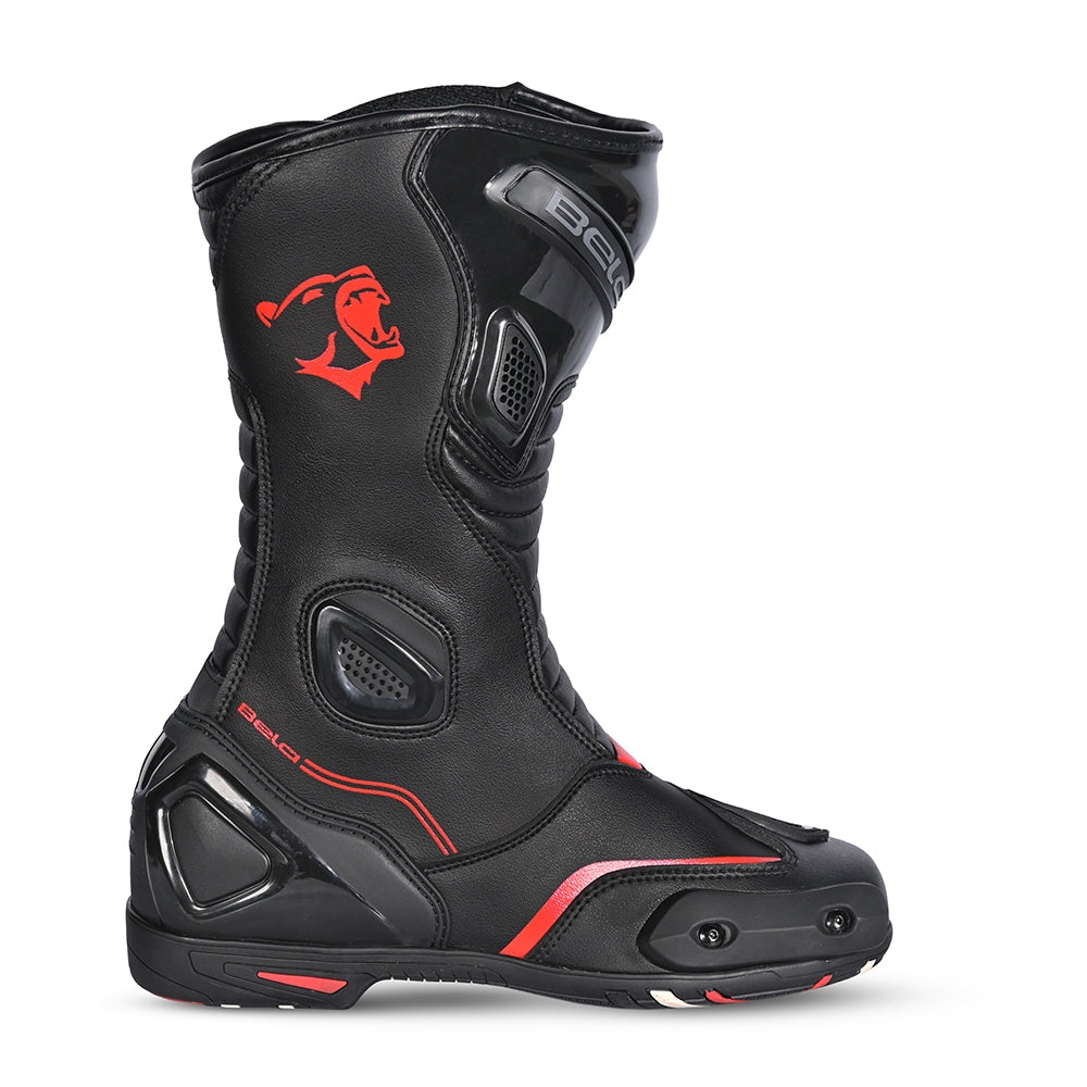 BELA - Botas Piel Strip Negro/Rojo - SECURTEX MOTOR S.L (t/a MaximoMoto)