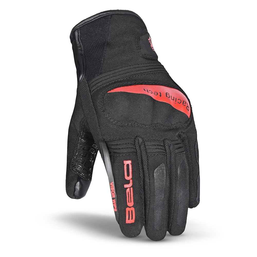 BELA - Guante Textil Boom Winter WP Negro/Rojo - SECURTEX MOTOR S.L (t/a MaximoMoto)