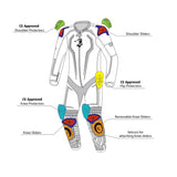 BELA-Mono 1 PC North Star blanca/Negro/Verde - SECURTEX MOTOR S.L (t/a MaximoMoto)