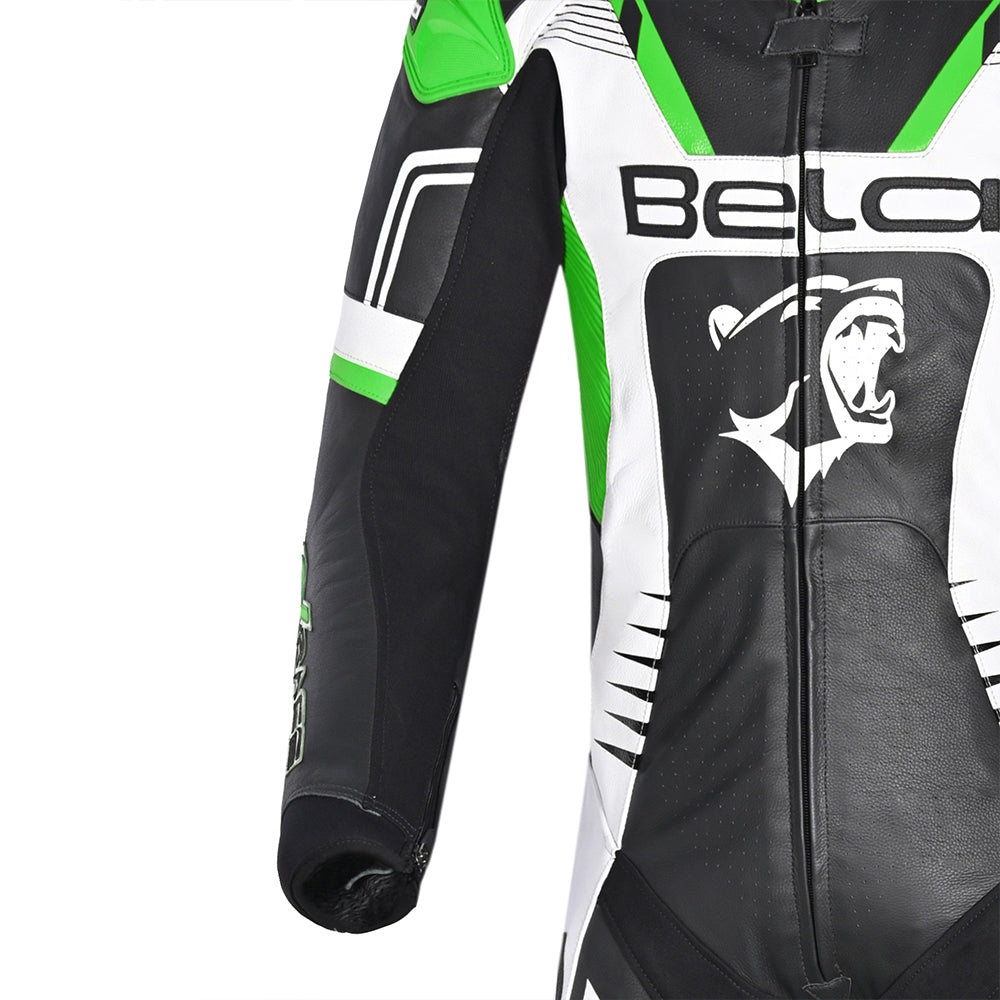 BELA - Mono 1 PC X Race Blanco/Negro/Verde - SECURTEX MOTOR S.L (t/a MaximoMoto)