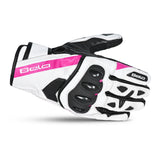 BELA - GUANTE PIEL BLAST LADY NEGRO/BLANCO/ROSA - SECURTEX MOTOR S.L (t/a MaximoMoto)