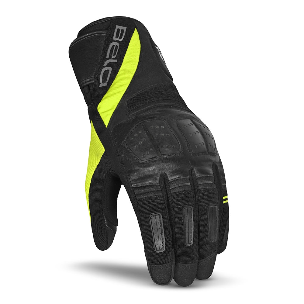 BELA - Guante Piel Highway Winter WP Lady Negro/Amarillo Fluor - SECURTEX MOTOR S.L (t/a MaximoMoto)