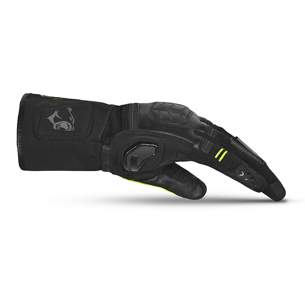 BELA - Guante Piel Highway Winter WP Lady Negro/Amarillo Fluor - SECURTEX MOTOR S.L (t/a MaximoMoto)