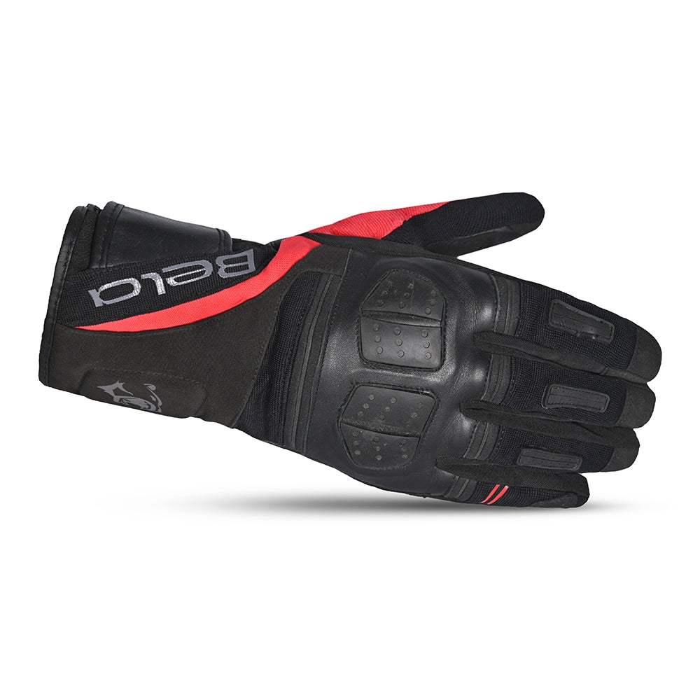 BELA - Guante Piel Highway Winter WP Negro/Rojo - SECURTEX MOTOR S.L (t/a MaximoMoto)
