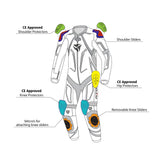 R-TECH Mono 1 PC RisingStar Negro/Amarillo Fluor - SECURTEX MOTOR S.L (t/a MaximoMoto)
