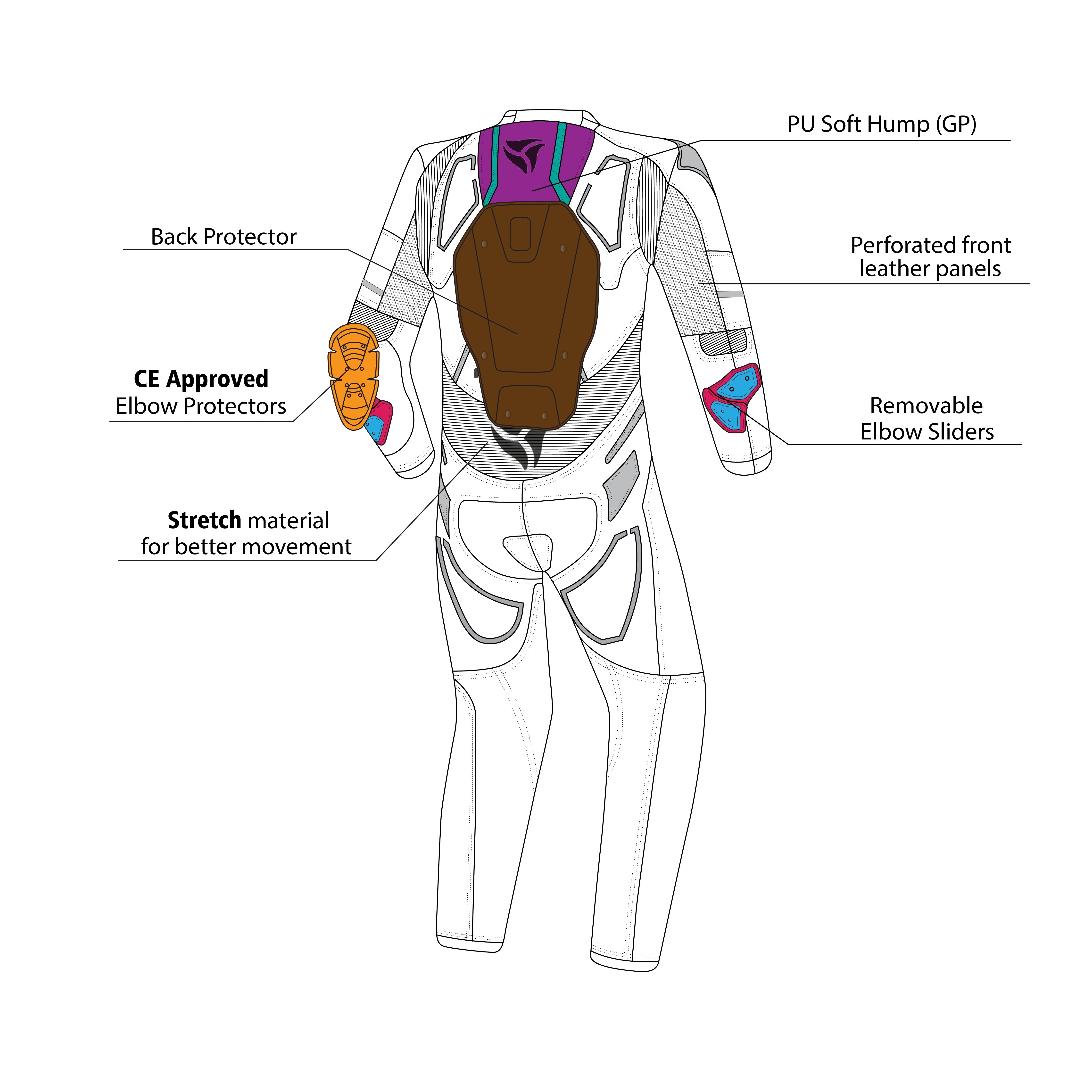 R-TECH Mono 1 PC RisingStar Negro/Amarillo Fluor - SECURTEX MOTOR S.L (t/a MaximoMoto)