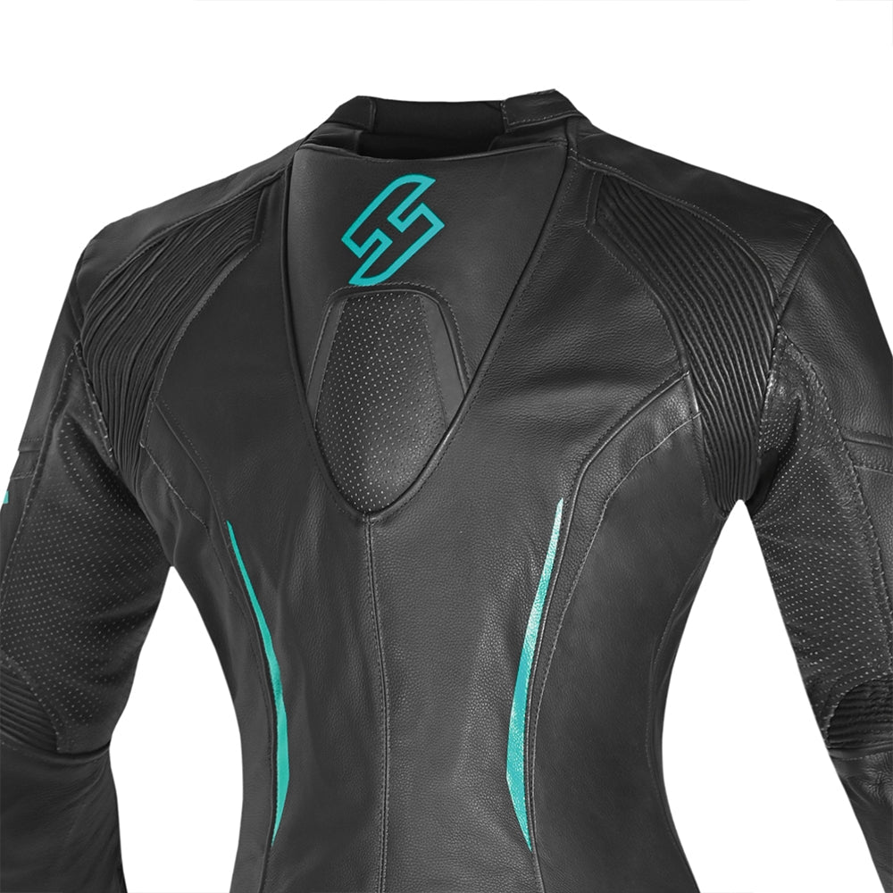 SHUA - Mono 2 PC Infinity Lady Negro/Turquesa-Maximo Moto