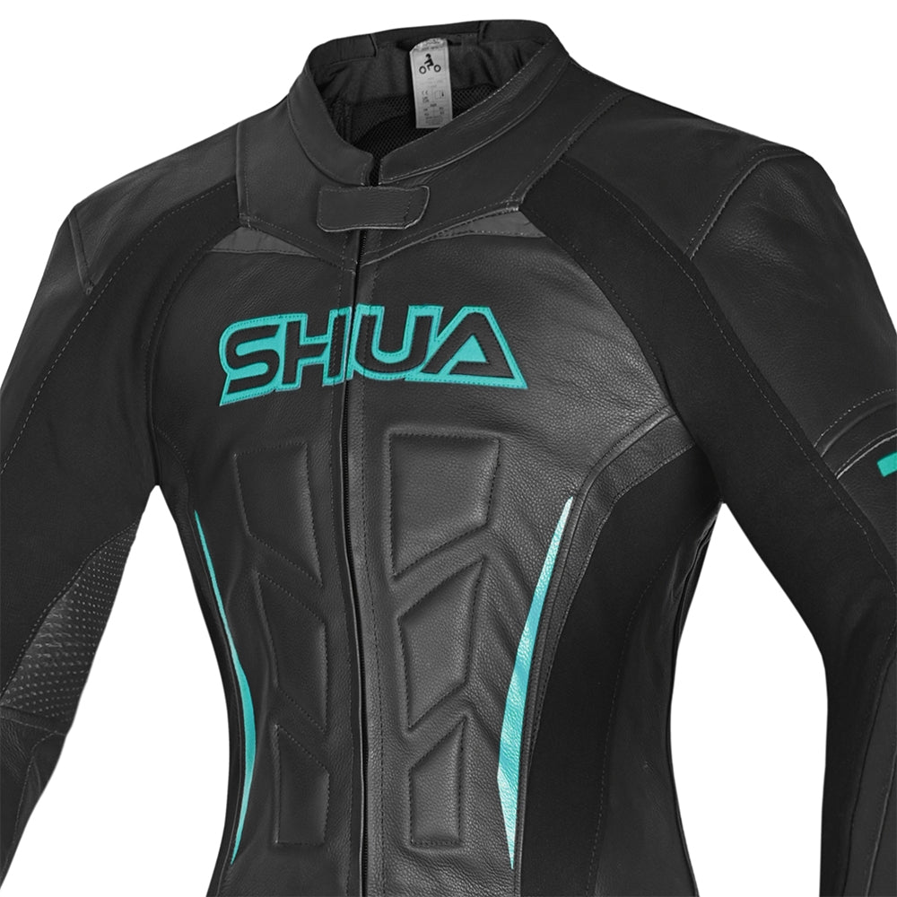 SHUA - Mono 2 PC Infinity Lady Negro/Turquesa-Maximo Moto