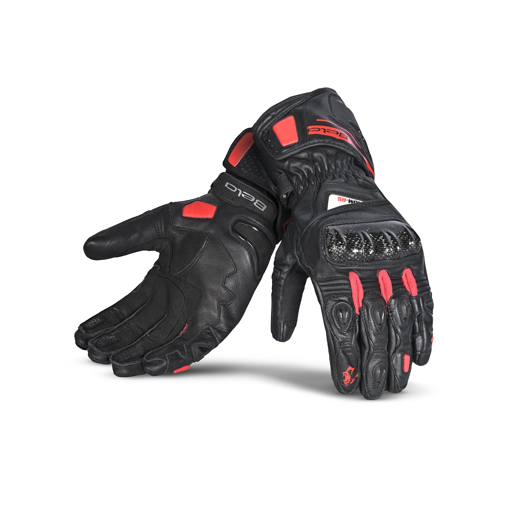 BELA - Guante Piel Venom RS Racing Lady Negro/Rojo - SECURTEX MOTOR S.L (t/a MaximoMoto)