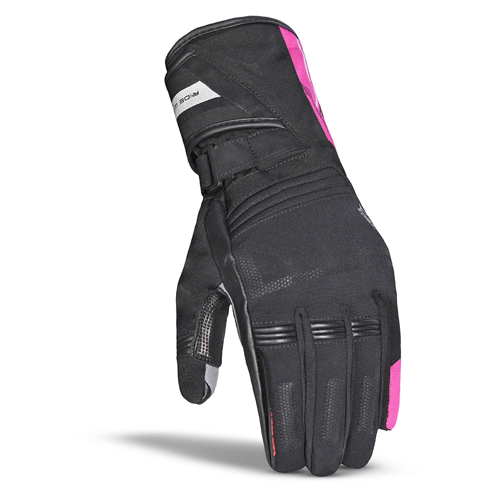 BELA - Guante Piel Iglo Winter WP Lady Negro/Rosa - SECURTEX MOTOR S.L (t/a MaximoMoto)