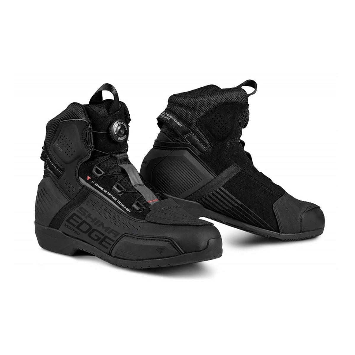 SHIMA EDGE VENTED BOOTS BLK - SECURTEX MOTOR S.L (t/a MaximoMoto)