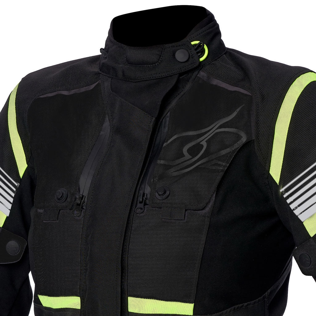 SPYKE Equator Dry Techno Lady Jacket Negro/Antra/Amarillo - CHAQUETA