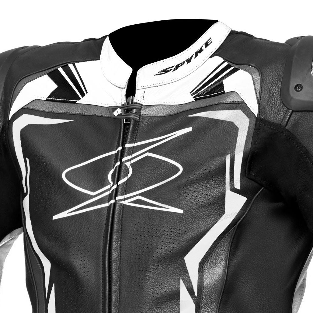 SPYKE - ASSEN RACE 2.0 1PC SUIT BLACK/WHITE - SECURTEX MOTOR S.L (t/a MaximoMoto)