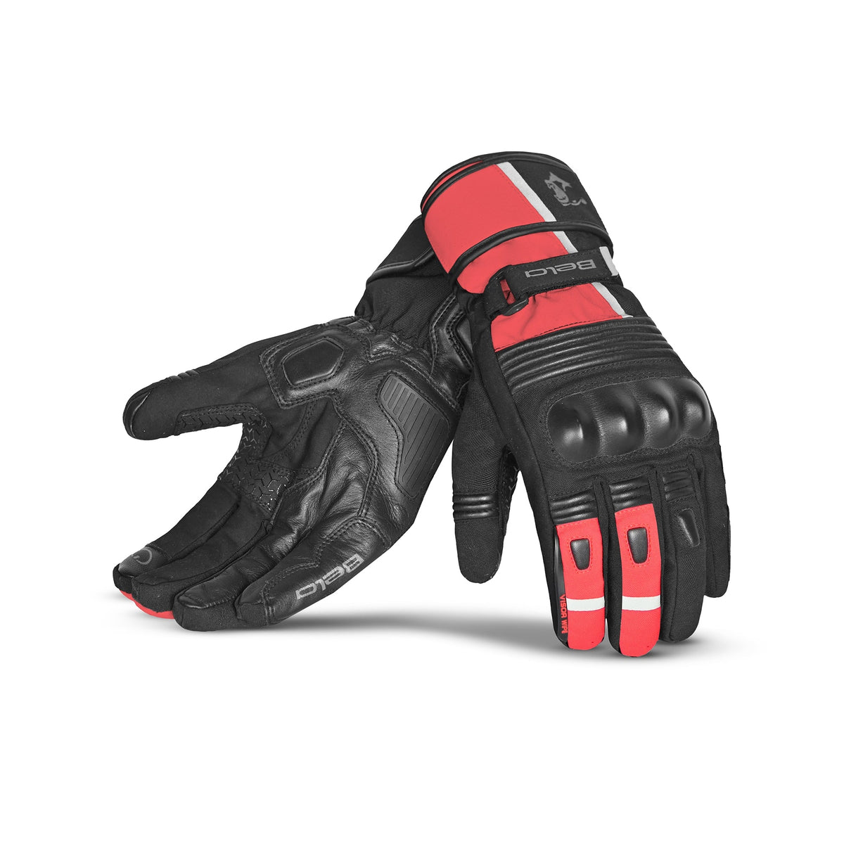 BELA - Guante Piel Ice Winter WP Negro/Rojo - SECURTEX MOTOR S.L (t/a MaximoMoto)