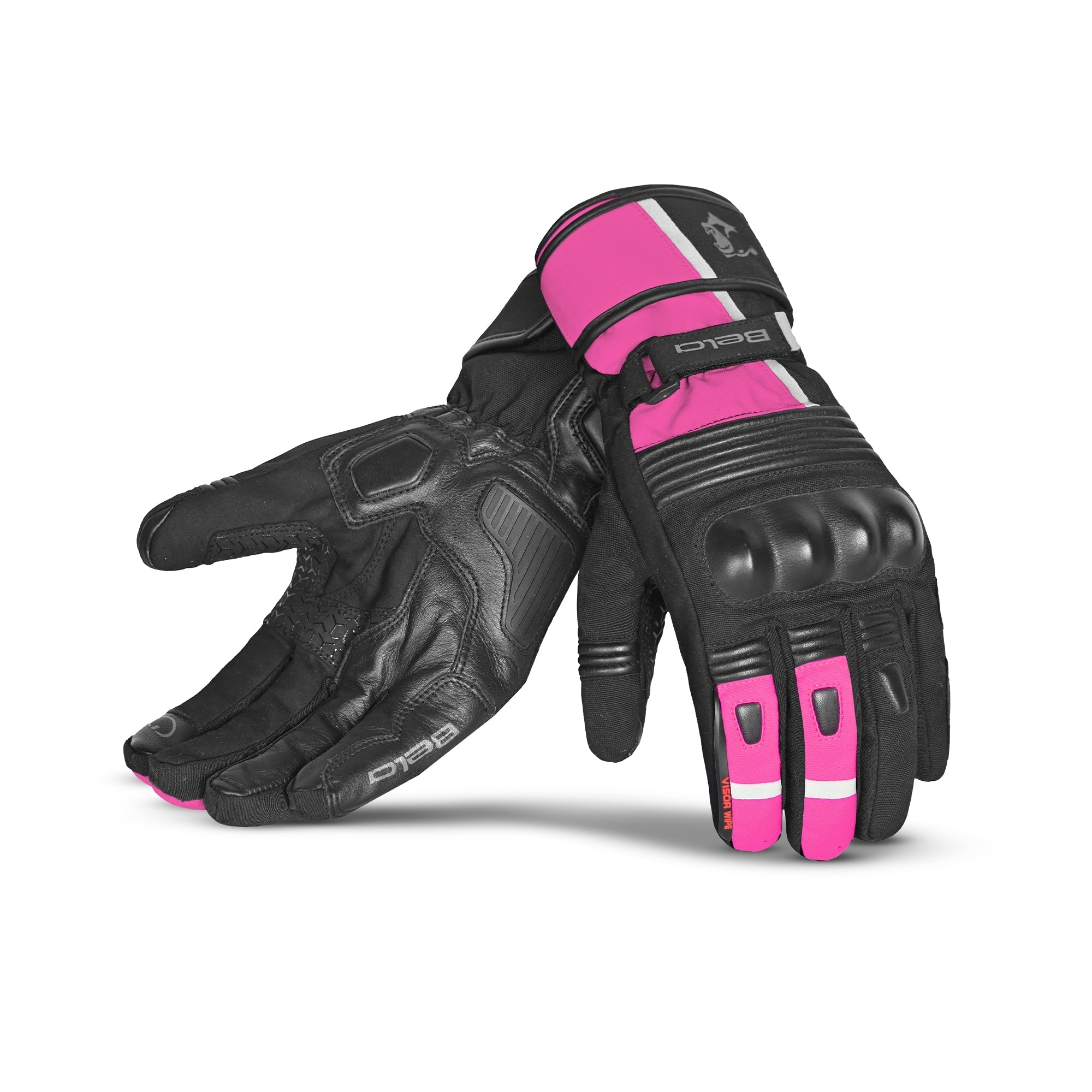BELA - Guante Piel Ice Winter WP Lady Negro/Rosa - SECURTEX MOTOR S.L (t/a MaximoMoto)