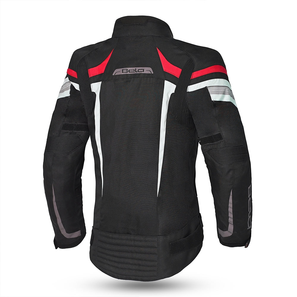 BELA - Chaqueta Textil Highland Lady Negro/Hielo/Rojo - SECURTEX MOTOR S.L (t/a MaximoMoto)