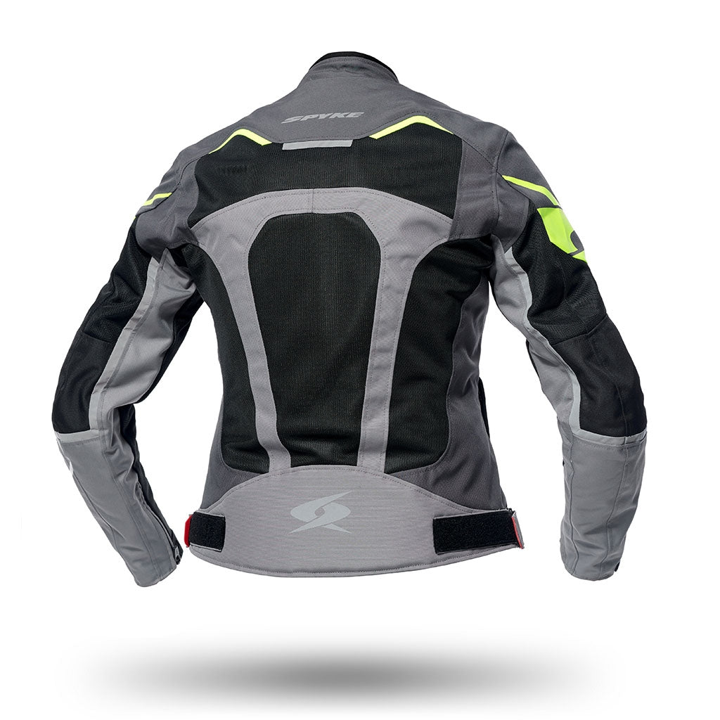 SPYKE - AIRMASTER LADY JACKET BLACK/GRAY/FLUOYELLOW