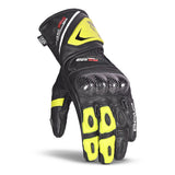 BELA - Guante Piel Rocket Long Negro/Amarillo Fluor - SECURTEX MOTOR S.L (t/a MaximoMoto)