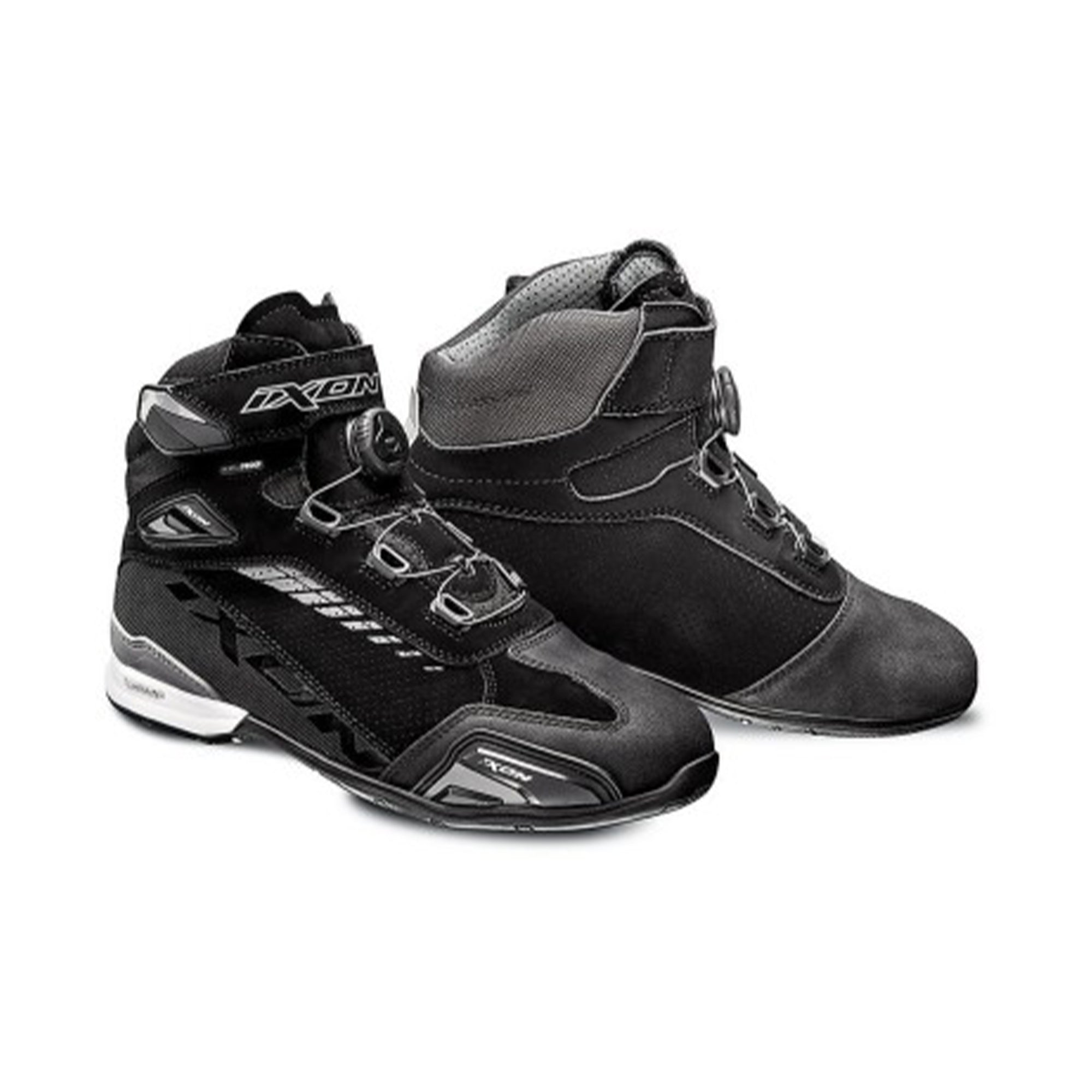 IXON- BOTAS BULL VENTED BLACK/GREY - SECURTEX MOTOR S.L (t/a MaximoMoto)
