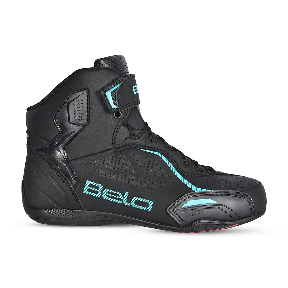 BELA - Botas Jet Evo Piel Lady Negro/Turquesa - SECURTEX MOTOR S.L (t/a MaximoMoto)