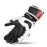 R-TECH -Guantes Piel GP Racing Negro/Rojo - GUANTES