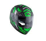 KAPPA KV41 Dallas Moto Casco Integral Negro Mate Verde - CASCO