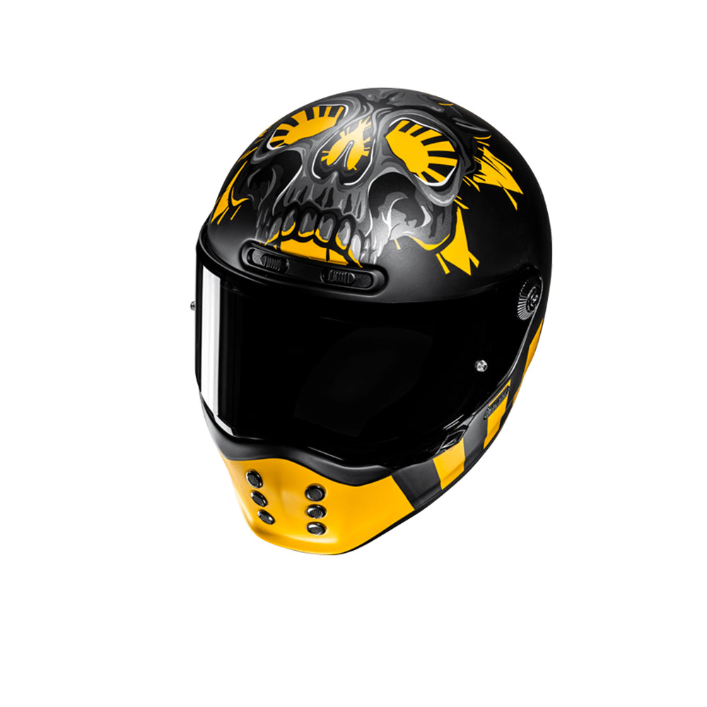 HJC V10 CRANIA MC3SF Para Motocicleta Estilo Vintage Integral Casco