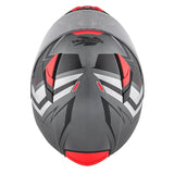KAPPA KV41 Dallas Scraps Moto Integral Casco Rojo Titanio Mate - CASCO