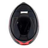 KAPPA KJ04 Boomd Prox Moto Niños Seguridad Casco Negro Rojo - CASCO