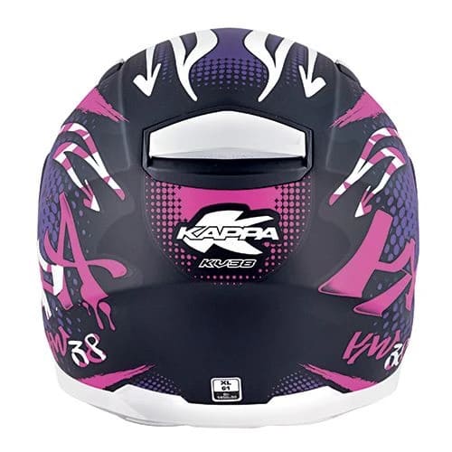 KAPPA KV38 Houston Señora Motocicleta Integral Casco Rosa Morado Negro - CASCO