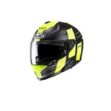 HJC- I71 PEKA MC3HSF Casco Integral Moto Negro Mate Amarillo Fluo