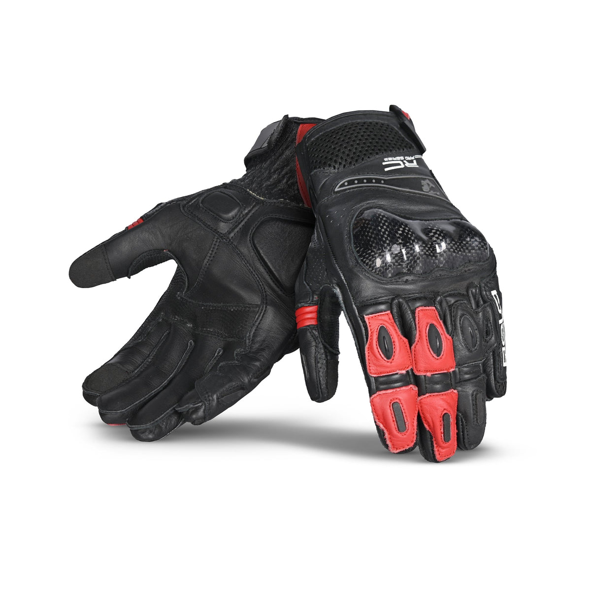 BELA - Guante Piel Rocket Short Negro/Rojo - SECURTEX MOTOR S.L (t/a MaximoMoto)