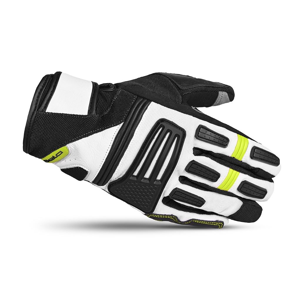 BELA - Guante Textil Arizon Man Negro/Blanco/Amarillo Fluor - SECURTEX MOTOR S.L (t/a MaximoMoto)