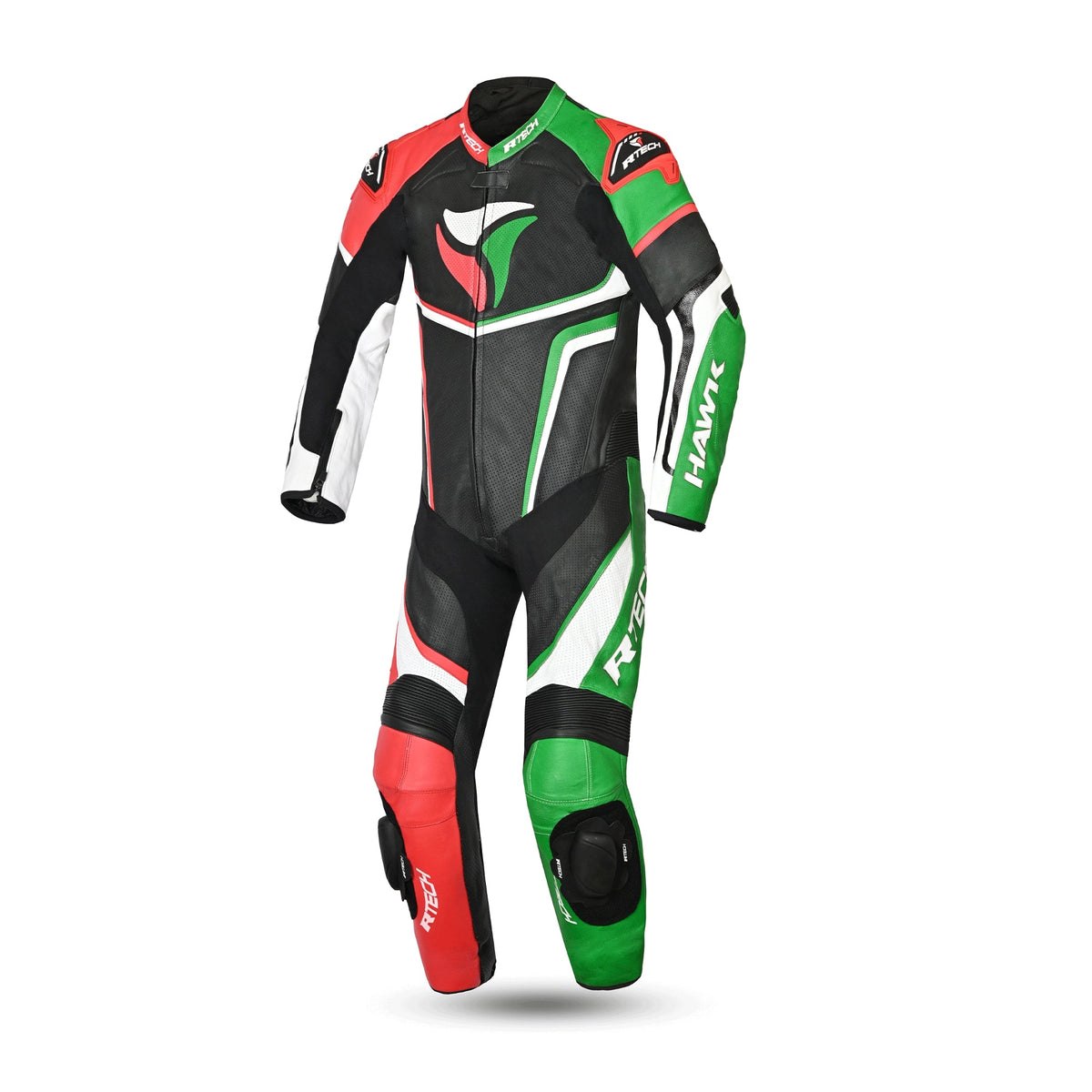 R-TECH -Mono 1 PC Hawk Negro/Rojo/Verde - SECURTEX MOTOR S.L (t/a MaximoMoto)