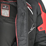 BELA - Chaqueta Textil Panther Negro/Rojo - SECURTEX MOTOR S.L (t/a MaximoMoto)