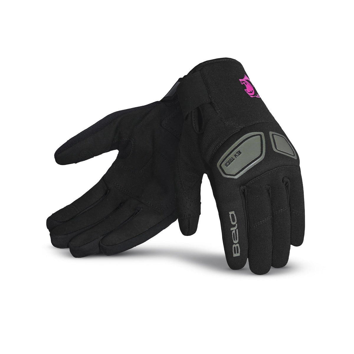 BELA - Guante Textil LMBU 2 Lady Negro/Rosa - SECURTEX MOTOR S.L (t/a MaximoMoto)