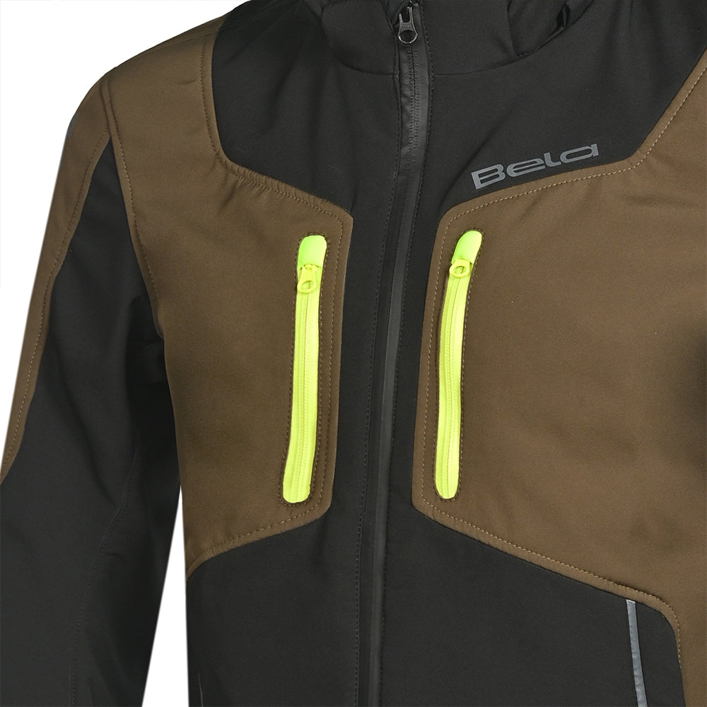 BELA - Sudaera Fire Fly Man Negro/Olive Green/ Amarillo fluor - SECURTEX MOTOR S.L (t/a MaximoMoto)