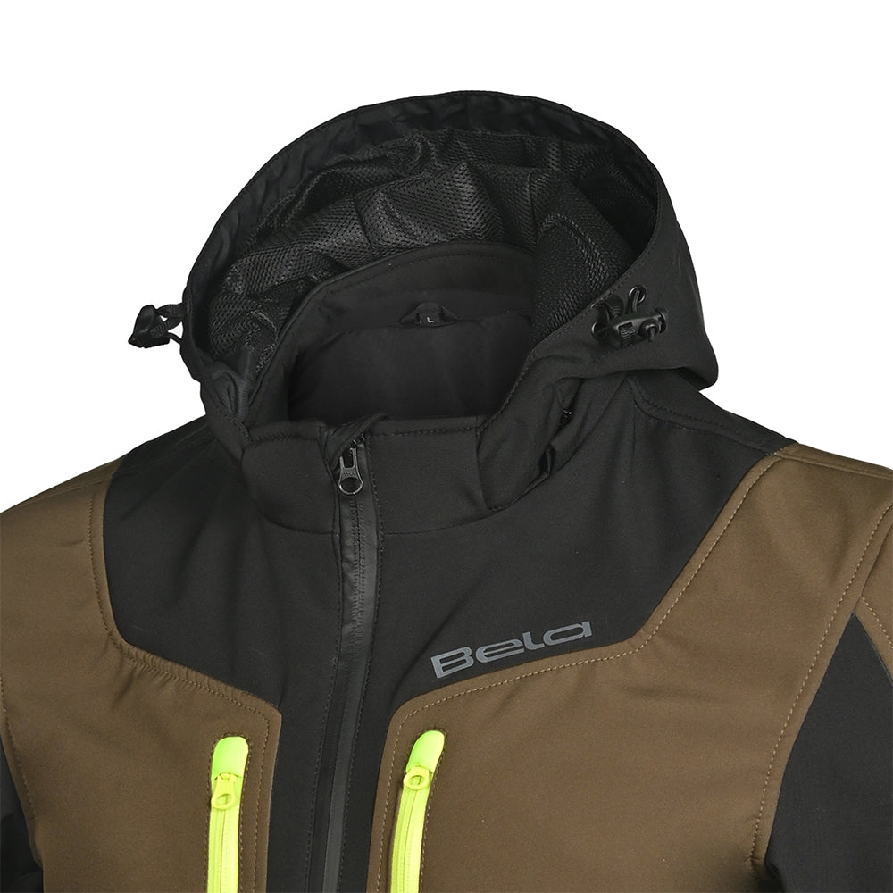 BELA - Sudaera Fire Fly Man Negro/Olive Green/ Amarillo fluor - SECURTEX MOTOR S.L (t/a MaximoMoto)