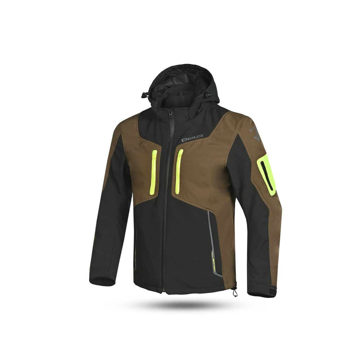 BELA - Sudaera Fire Fly Man Negro/Olive Green/ Amarillo fluor - SECURTEX MOTOR S.L (t/a MaximoMoto)