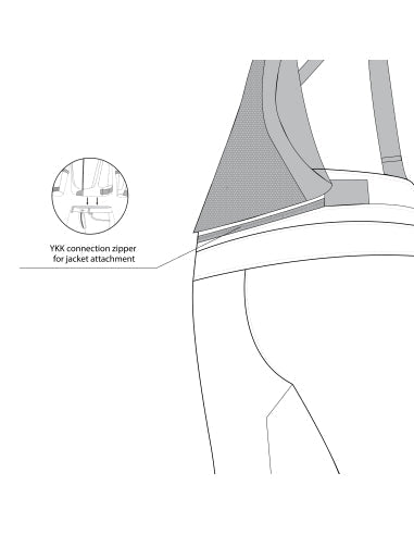 BELA - Pantalon Calm Digger Man 32L Negro/Amarillo