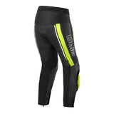 BELA - Pantalón Piel Rocket Man Pant Negro/Amarillo Fluor - SECURTEX MOTOR S.L (t/a MaximoMoto)