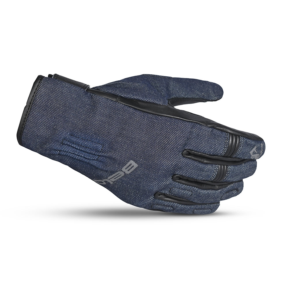 BELA - Guante Textil Alberto Denim Inv. WP Negro/Azul - SECURTEX MOTOR S.L (t/a MaximoMoto)