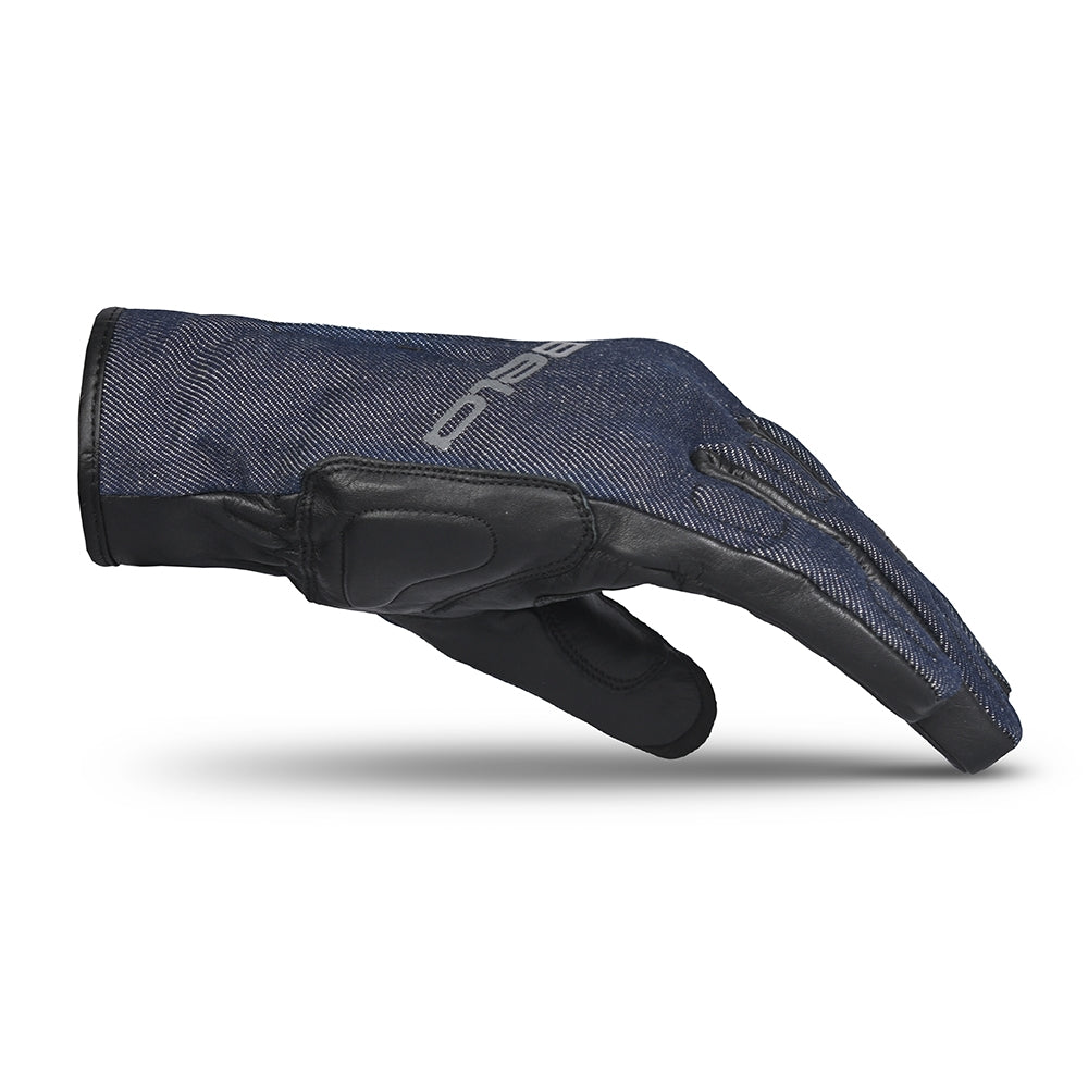 BELA - Guante Textil Alberto Denim Inv. WP Negro/Azul - SECURTEX MOTOR S.L (t/a MaximoMoto)