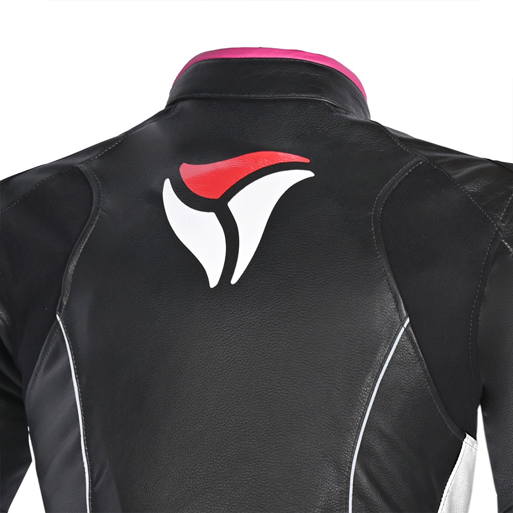 R-TECH - Chaqueta Piel Tom Rider Lady Negro/Rosa - SECURTEX MOTOR S.L (t/a MaximoMoto)