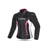 R-TECH - Chaqueta Piel Tom Rider Lady Negro/Rosa - SECURTEX MOTOR S.L (t/a MaximoMoto)