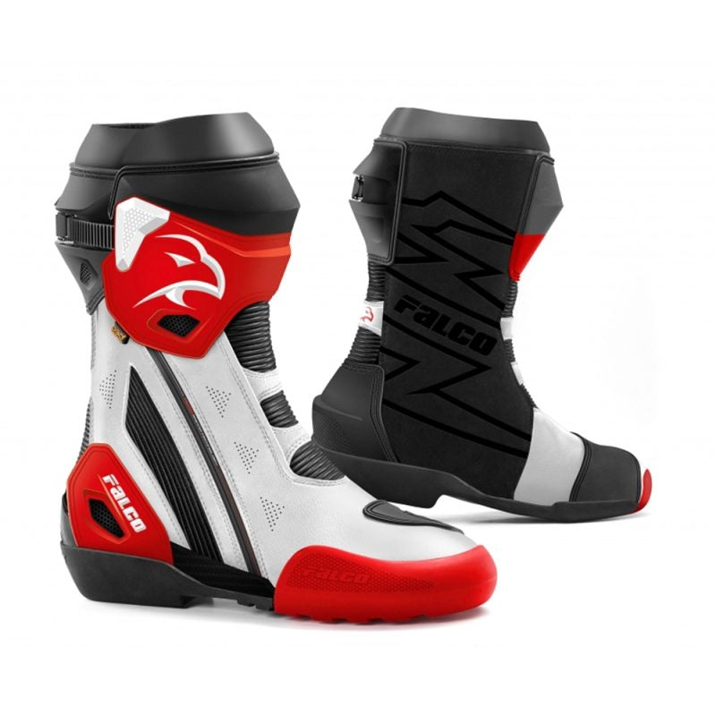 FALCO BOTAS RACING ELITE GP WHITE/RED - SECURTEX MOTOR S.L (t/a MaximoMoto)