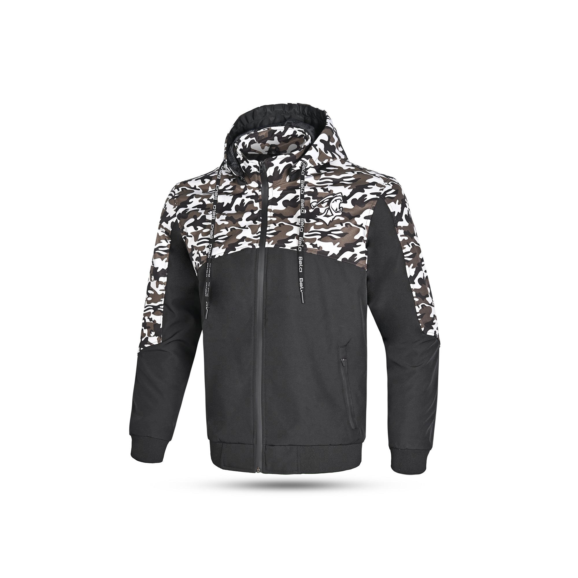 BELA - Camo Rush Hoodie Negro/Oliva Verde - SECURTEX MOTOR S.L (t/a MaximoMoto)