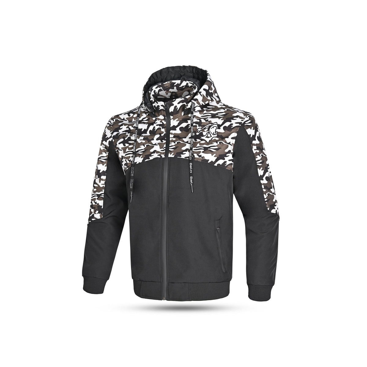 BELA - Camo Rush Hoodie Negro/Oliva Verde - SECURTEX MOTOR S.L (t/a MaximoMoto)