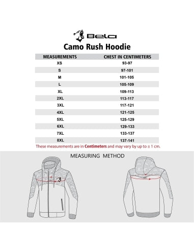 BELA - Camo Rush Hoodie Negro/Gris Oscuro - SECURTEX MOTOR S.L (t/a MaximoMoto)